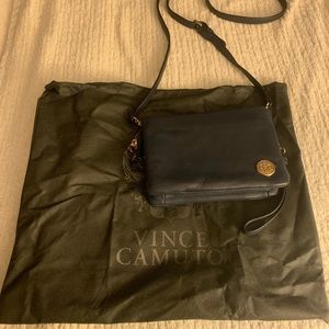 Vince Camuto leather crossbody -Navy blue